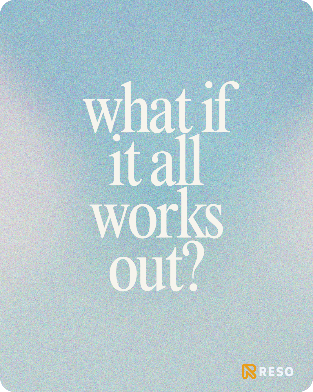 Instagram Post: What if it all works out?