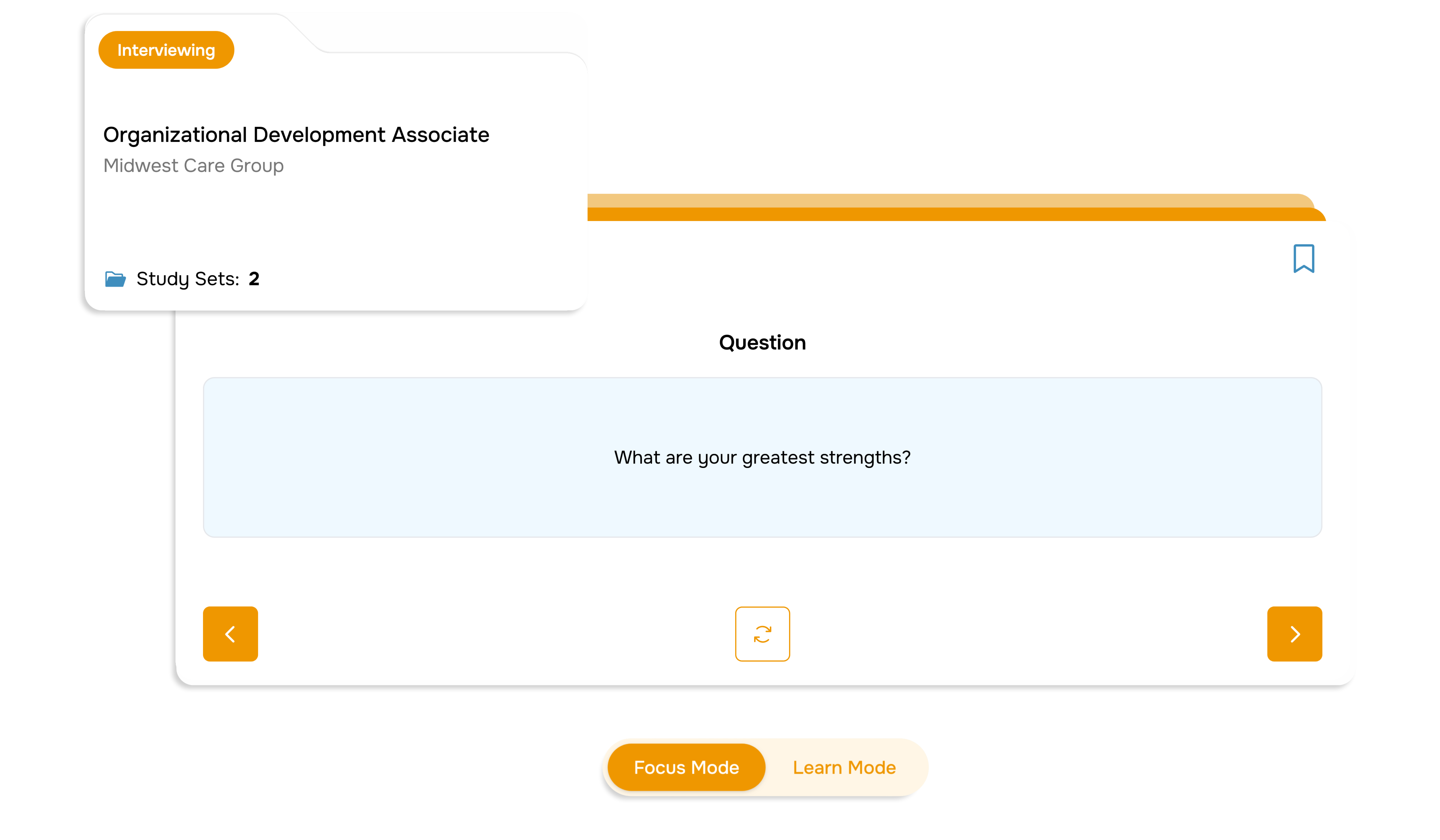 Product Preview: Interview prep & flashcards