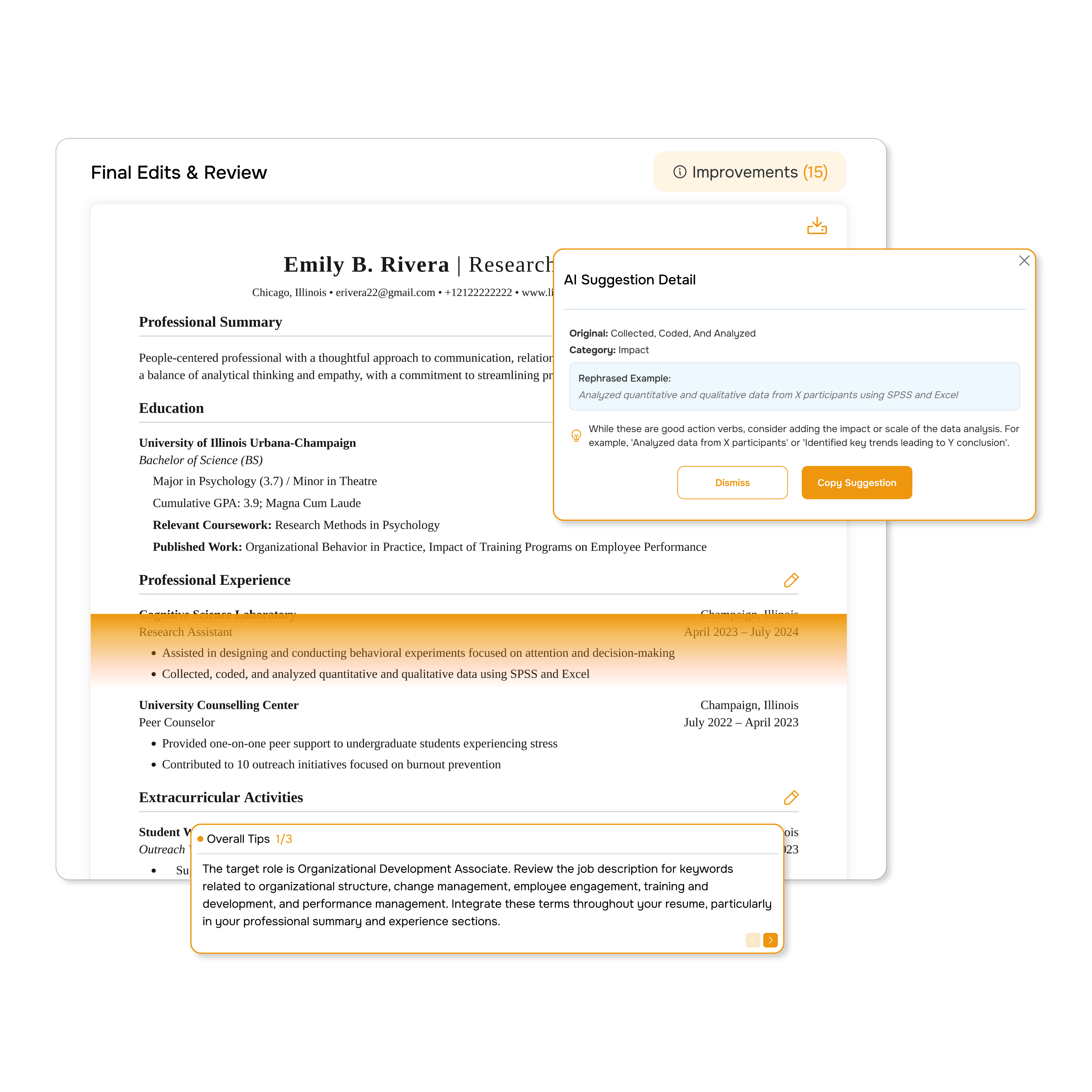 Product Preview: Resume & Cover Letter Builders